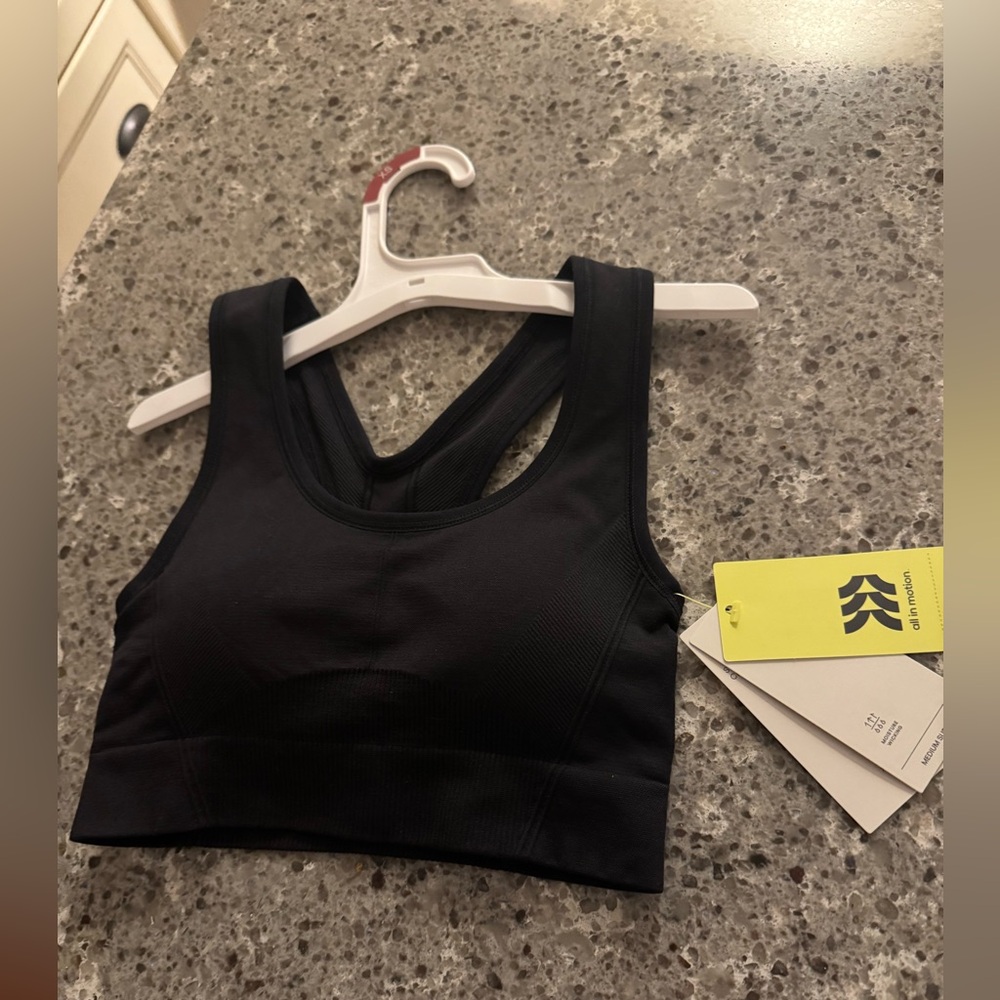 Black Sports Bra - All in Motion - XS - NWT